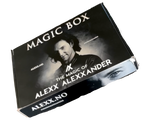 Magic box with 'The Magic of Alexx Alexander' branding on a white background